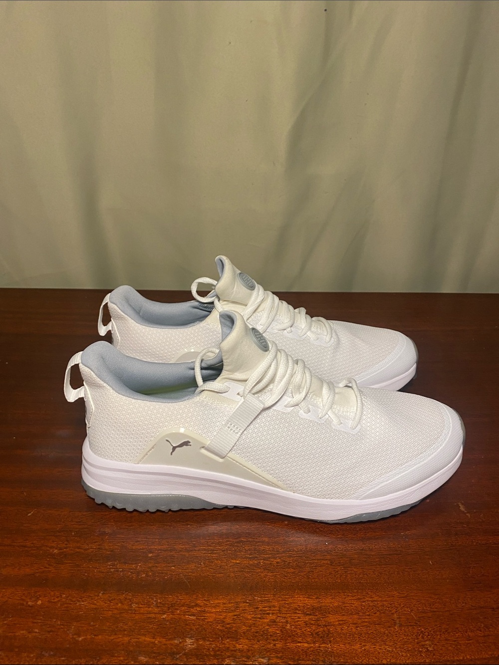 Puma Men’s Fusion Evo Spikeless Golf Shoes White-Quarry size 10.5 NWOT